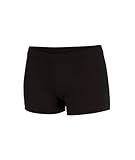 chassé Women's Boy-Cut Cheerleading Briefs, Soft Mid-Rise Athletic Shorts (AXS, Black)