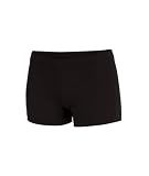 chassé Women's Boy-Cut Cheerleading Briefs, Soft Mid-Rise Athletic Shorts Adult Sizes (AXS, Black)