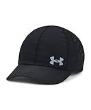 Under Armour Womens Iso-Chill Launch Run Adjustable Hat, (001) Black/Black/Reflective, One Size Fits Most
