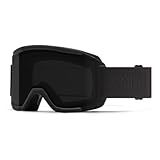 SMITH Squad Goggles with ChromaPop Lens – Performance Snowsports Goggles with Replaceable Lens for Skiing & Snowboarding – for Men & Women – Blackout + ChromaPop Sun Black