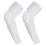 GUOZI Arm Elbow Sleeves [2 Pack], Honeycomb Crashproof Arm Elbow Pads for Youth Adult Sports Football Basketball Volleyball