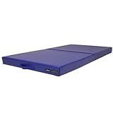 Z Athletic Open Cell Landing Folding Mat for Gymnastics, Tumbling, Cheerleading, Martial Arts, and More, 6 Ft x 3 Ft x 4 In