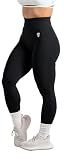 Gymreapers Infinity Seamless Workout Leggings for Women High Waist Seamless Leggings for Exercise Running Active Yoga Pants Black