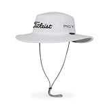 Titleist Men's Tour Aussie Golf Hat, White/Black