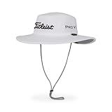 Titleist Men's Standard Tour Aussie Golf Hat, White/Black, One Size