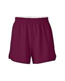 Soffe Girls' Authentic Cheer Shorts – Soft Cotton Blend Gym Shorts for Cheerleading, Dance, Running, Fitness, & Casual Wear – Elastic Waistband, Vibrant Colors, Durable & Easy Care