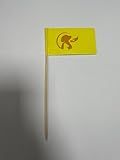 10 Pack Orange Marking Flags, Yard Flag, Dog Invisible Fence Training Flags for Boundary Trainin