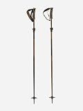K2 Flipjaw Freeride Adjustable Ski Poles (Brown, Adjustable 110cm-135cm)