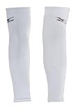 Mizuno Arm Sleeves, White, OSFM