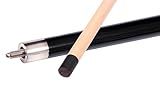 Accuplay Billiards 58" - 2 Piece Break Pool Cue Stick Made of Hardwood Canadian Maple - 23 Ounce Black