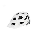 Mountain Bike Helmet for Adults & Youth, Adjustable Visor 22-Hole Air Cooling System Quick-Release Chin Lightweight Comfortable Rest Ergonomic Streamlined CPSC EN1078 Certified (20.1-21.7 in) White