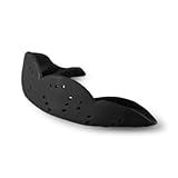SISU Aero Medium Mouthguard, Charcoal Black - 1.6mm Thin - Custom-Molded Fit - Slim Design - Remoldable Up to 20 Times - for Team Sports - Non Toxic