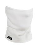 GOT Sports Polar Fleece Neck Warmer - Double-Layer Winter Ski Face Mask - Neck Gaiter Scarf for Skiing, Snowboarding, Running (White)