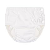 Durio Reusable Swim Diapers Washable Baby Swim Diaper Unisex Infant Toddler Swimming Diapers A White 12-18 Months