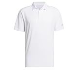 Adidas Men's Ultimate365 Solid Polo Shirt, White, Large