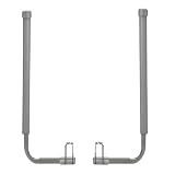 Boat Trailer Guide-ons, 40"/48" Adjustable, 2PCS Rustproof Electro-Galvanized Steel Trailer Guide ons, Trailer Guides with PVC Pipes, for Ski Boat, Fishing Boat, Sailboat Trailer (2 PCS)