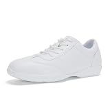 OLORA Girl's Cheer Shoes Comfortable Durable Lightweight White US 2.5