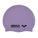 Arena Classic Unisex Soft Silicone Swim Cap for Women and Men, Intensive Training and Racing Comfortable Non-Slip Long Hair Swimming Hat, Parma/Black