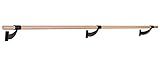 VITA Barre Wall-Mounted Single Ballet Barre, Classic WB15, 4 Ft Bar, Wood | Fixed Height, Made in USA, Home, Studio or Gym Exercise Equipment for Kids & Adults | Dance, Fitness, Pilates