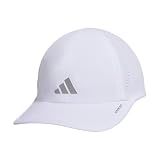adidas Women's Superlite Hat – Lightweight Moisture-Wicking Cap for Workout and Training, White/Silver Metallic/3, OSFA