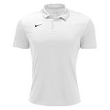Nike Mens Dri-FIT Short Sleeve Polo Shirt (White, Large)