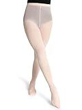 Capezio Women's Ultra Soft Transition Tight – Versatile Footed or Footless Design, Moisture Wicking, Seamless Comfort for Dancers and Active Wear, Small/Medium, Ballet Pink