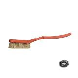 Footless Bird Rock Climbing & Bouldering Brush, Ergonomic, High Density Wild Boar's Thick Hair Bristles, 100% Recyclable, Strong Outdoor & Indoor Free Spiky Ring, Red X