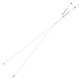 SuperStroke Golf Alignment Sticks 45" Fiberglass Rods, Full Swing Training Aid Kit, Help's with Posture Correction and Shot Accuracy, White (Set of 2)