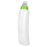 FlipBelt Arc Water Bottle Running Belt, Curved Hydration Running Bottle, 11 Fl. Oz, Green