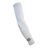 SParms Premium Sun Protection Arm Sleeves (White, M)