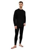 LEADHALO 100% Merino Wool Base Layer Mens 250gsm Midweight Thermal Set