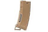 Lancer Tactical Airsoft M4 M16 Series Polymer 130 Round Capacity Transparent Window High Speed MidCap Airsoft Magazine
