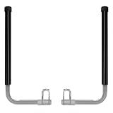JY PERFORMANCE Boat Trailer Guide-ons, 40"/48" Adjustable, 2PCS Rustproof Electro-Galvanized Steel Trailer Guide ons, Trailer Guides with Black PVC Pipes, for Ski Boat, Fishing Boat, Sailboat Trailer
