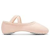 Stelle Ballet Shoes for Women Highly Stretch Canvas Dance Slipper Yoga Shoes for Girls/Adults(Ballet Pink,8MW)