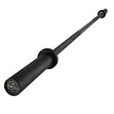 Mikolo 7ft Olympic Barbell, Barbell for Weightlifting and Powerlifting 45lb, Olympic Bar for 1500lbs Capacity, Weight Bar Fit 2” Standard Weights (6ft,Balck)