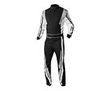 K1 Race Gear SFI 3.2a/1 Victory Auto Racing Suit (Black/White/Grey, Large)