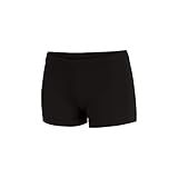 chassé Girls Boy-Cut Cheerleading Briefs, Soft Mid-Rise Athletic Shorts (YS, Black)