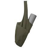 YogiiiTote Yoga Mat Bag, Sling Mat Tote w/Large Side Pocket (Olivine Green)