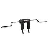 Titan Fitness Rackable Safety Squat Bar, Olympic Sleeves, 1,500lb Rated | Cambered Squat Barbell with 5" Drop, HeftyGrip Shoulder and Arm Pads, 35mm Easy-Grip Handles