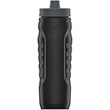 Under Armour Squeeze Water Bottles, 32 oz Water Bottles, Sideline Sports Water Bottle with Quick-Shot Lid, Quick & Easy Hydration, Gym Water Bottles, Squeeze Bottle, 1 32oz Bottle