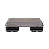 The Step (Made in USA) Original Aerobic Platform – Circuit Size Grey Aerobic Platform and Original Black Risers