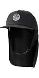 Rip Curl Men's UPF 50+ Quick Dry High Profile Surf Hat with Removable Neck Flap