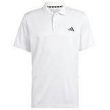 adidas Men's Training Essentials Training Polo Shirt, White, Small