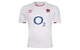 Umbro England RFU Men's Home Replica Rugby Jersey, White X-Large