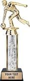 Crown Awards Bowling Release Male Trophies, Personalized Silver Bowling Release Male Trophy with Custom Engraving Prime