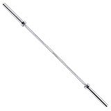 Fitvids Olympic 2-Inch Barbell Bar for Power Lifting and Weightlifting, 700 Pound Capacity, 6FT chrome
