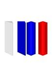 Custom Boxing Ring Corner Pads – Set of 4 Personalized Cushions – Premium Leather Fabric – Logo Printing – Red, Blue, White, Neutral or Custom – RingHope Gym & Event Safety Pads (Triangle Corner Pads)