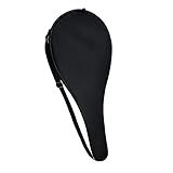 TaktZeit Tennis Bag Lightweight and Padded Tennis Rackets Cover with Adjustable Shoulder Strap (Black, 27.5" x 11.4")