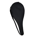 TaktZeit Tennis Bag Lightweight and Padded Tennis Rackets Cover with Adjustable Shoulder Strap (Black, 27.5" x 11.4")