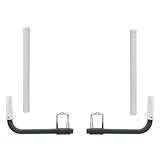 Sebnux Galvanized Steel Adjustable Boat Trailer Guide with PVC Pipes for Ski Boat Fishing Boat, Sailboat Trailer (White)